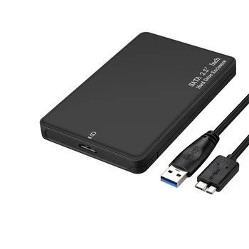 2.5 אינץ USB 3.0 SATA Hd תיבת HDD כונן חיצוני HDD מארז שחור מקרה כלי משלוח 5 Gbps תמיכת UASP עבור SSD/2 TB דיסק קשיח