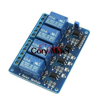 DC5V 4 Channel Relay Module PCB Circuit Control Board w Opto-Isolator