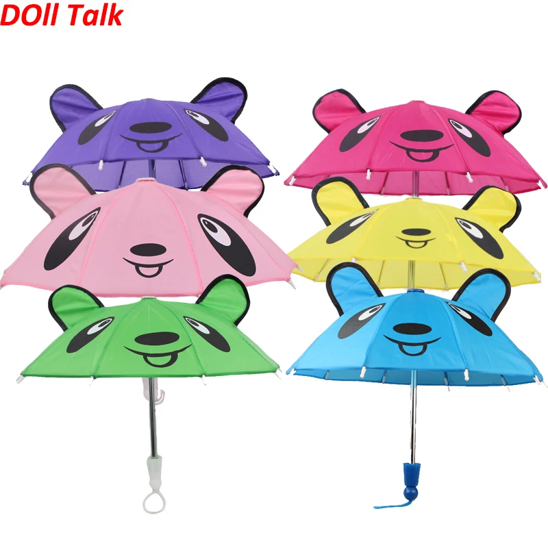 Dolltalk 18 inch American cute girl doll sun umbrella also suit for raining day doll accessories Random colour Diy Dress up