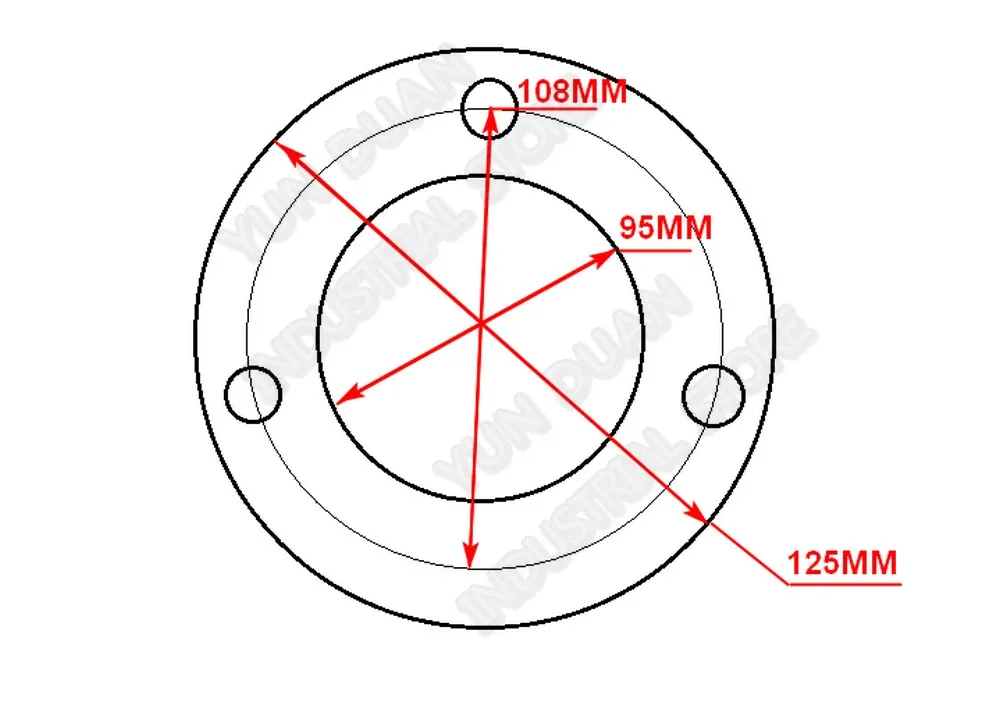 MT3 MS3 Taper Shank  Ring Flange Plate Connector Adapter for K11 K12 125mm 5\