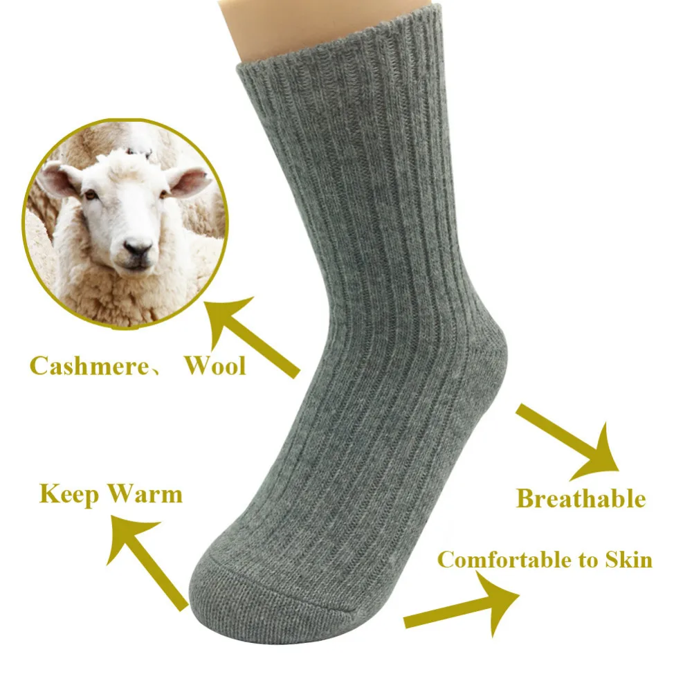 5 Pairs/Lot Wool Socks Women Thick  Winter Warm Cashmere Socks Ladies Girls