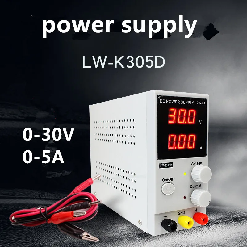 

LW-K305D 0-30V 0-5A Adjustable Regulated DC Switching Power Laboratory 110V-220V Digital Display Adjustable Power Supply