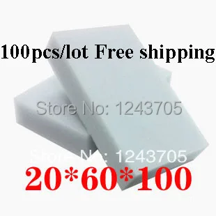 

Magic Melamine Sponge 100*60*20 mm Cleaning Eraser Multi-functional Sponge 100pcs Gray