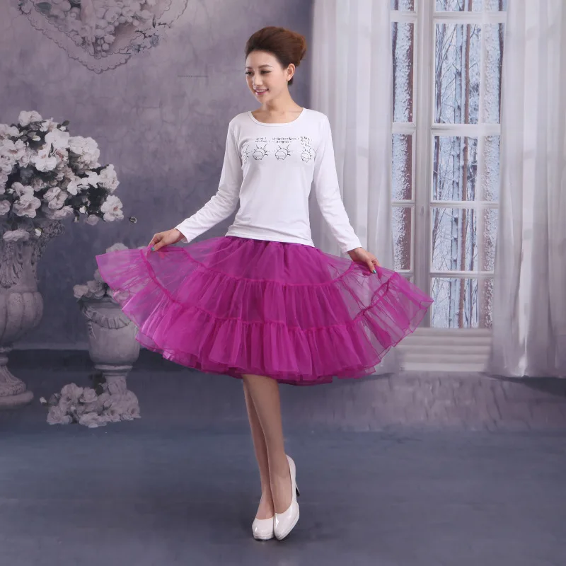 Hot Sale! 2018  Elastic Waist Wedding Bridal Dress Petticoat Underskirt Crinoline Wedding Gown Dress  rockabilly petticoat