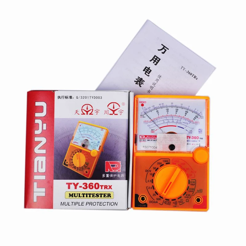 1PCS Elektrische Multitester Multimeter Multifunktionale DC 2,5-10-50-250-1000V