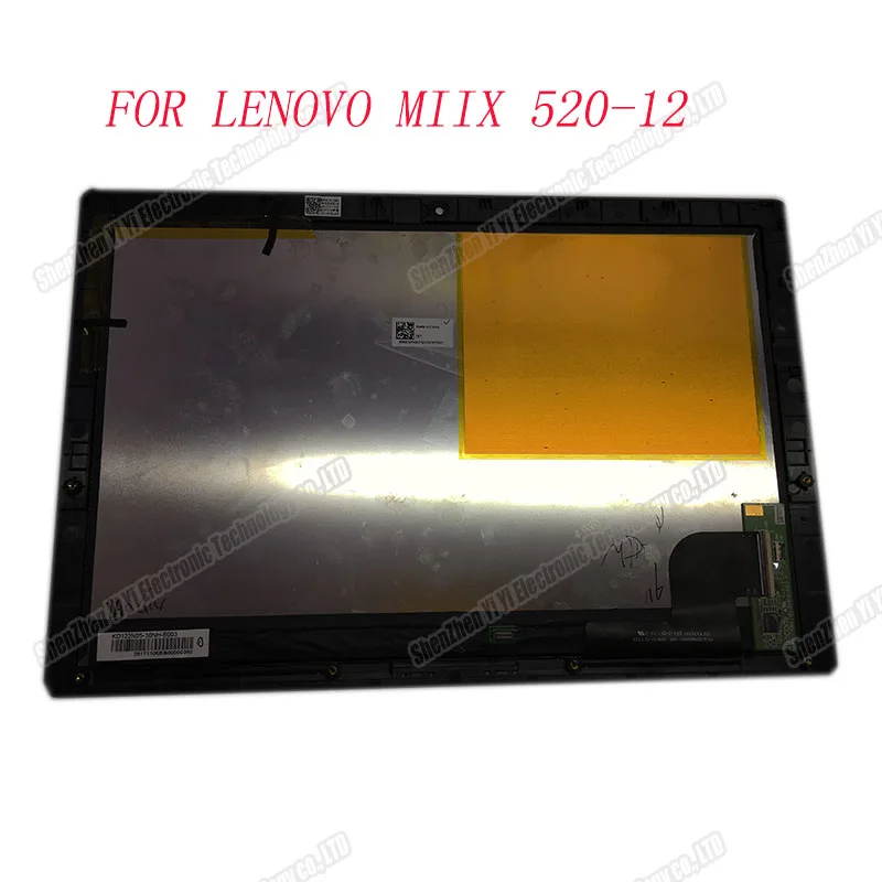 

Оригинальный 100% тест 12 "для Lenovo MIIX 520-12 520-12ikb 1920*1200 ЖК-дисплей Матрица с сенсорным экраном дигитайзер Датчик в сборе