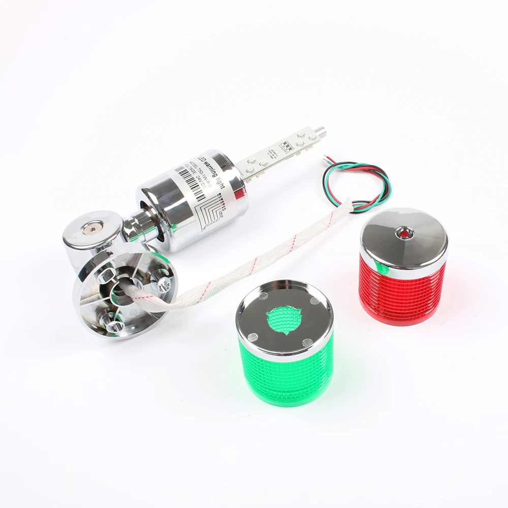LTA Industrial Multilayer Stack light  Lamp Signal Alarm caution light Flash Industrial Tower Red Green LED Sliver 12V 24V