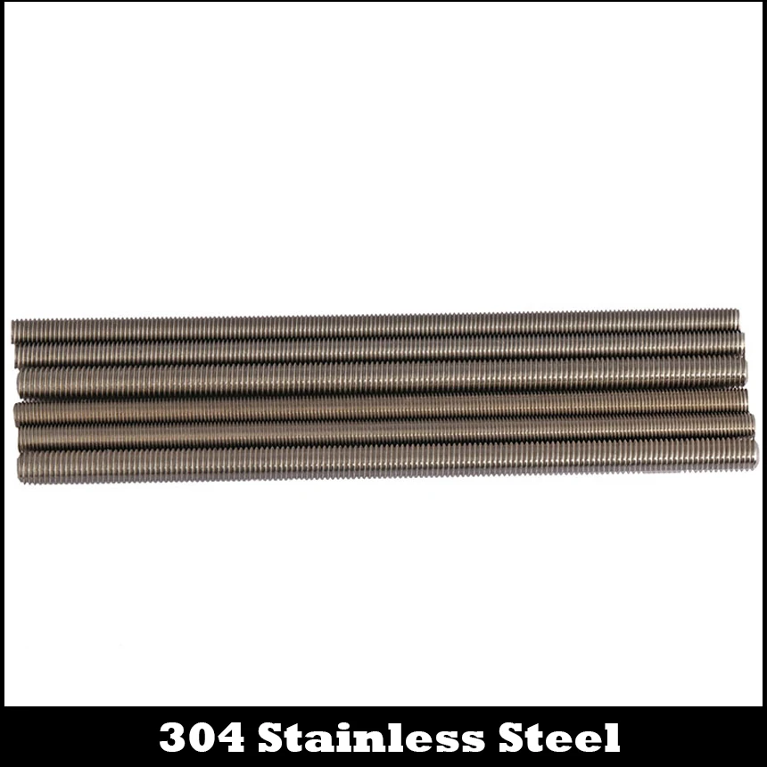 M6 M8 M6*1*250 M6x1x250 M8*1.25*250 M8x1.25x250 304 Stainless Steel Left Way Left-Handed Reverse Bolt Thread Bar Studding Rod