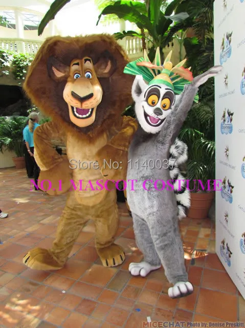 

mascot lion and lemur mascot costume anime cartoon character cosplay show carnival costume fancy dress