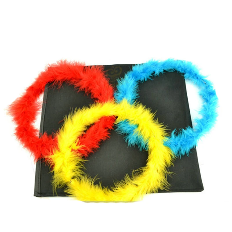 Color changing feather circle magic tricks magic props A full set of Complimentary scarf magic tricks props gimmick