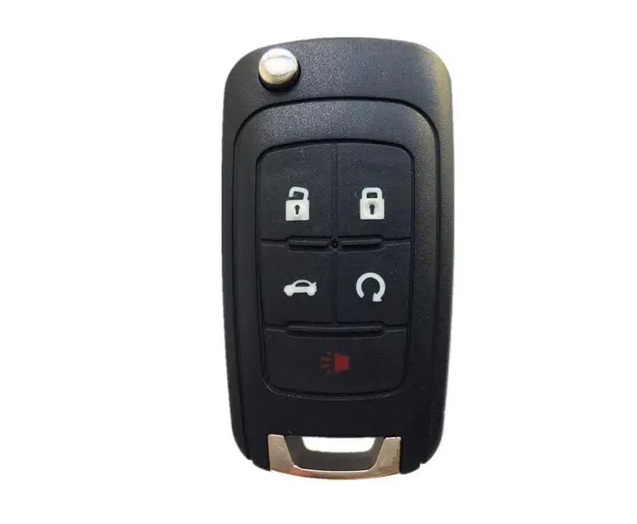 2 PCS/lot For Chevrolet Chevy Cruze Malibu Replacement Flip Folding Remote Key Shell Case 5 Button Keyless Entry Fob Key Cover