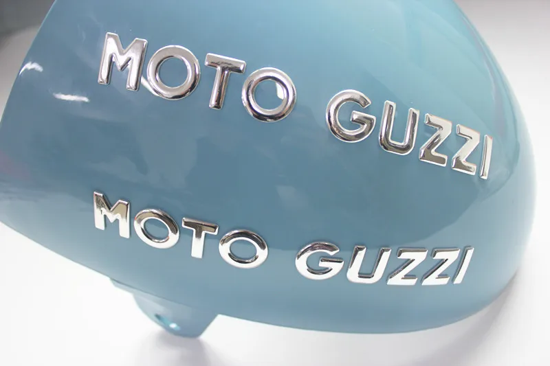 3D Moto Guzzi Stiker Stiker Emas Warna Perak Sepeda Motor MOTO Sepeda Tahan Air 3D Decals Stiker