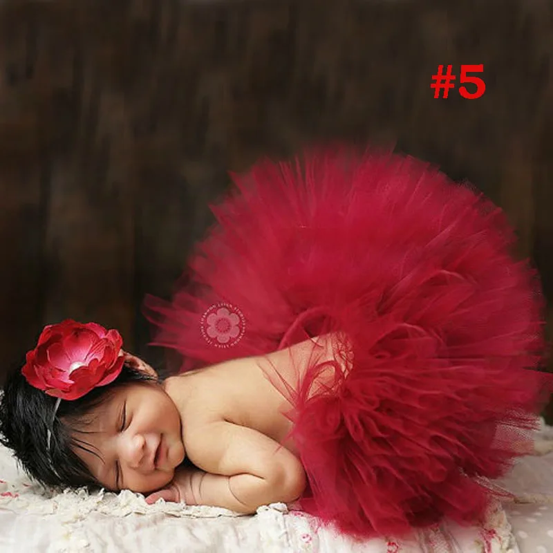 White Newborn Tutu Skirt with Tiara Headband Newborn Photography Prop Stunning Newborn Tutu Photo Prop TS034