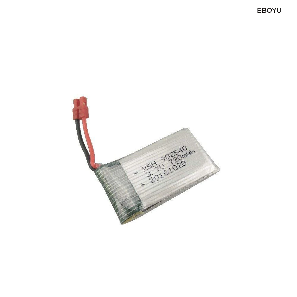 5Pcs * Eboyu Syma X5HC X5HW 3.7V 720Mah Lipo Batterijen + 5 In 1 Oplader Voor Syma x5HC X5HW Rc Quadcopter Drone