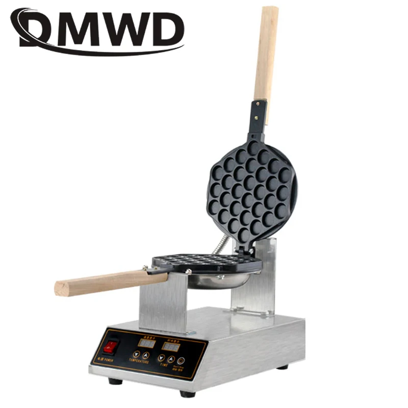 

DMWD Commercial Digital Electric Chinese Eggettes Waffle Maker Puff Iron Hong Kong Egg Bubble Baking Machine Cake Oven 110V 220V