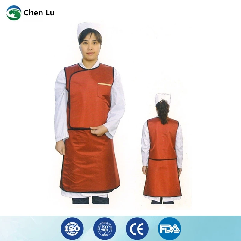 Hospital interventional surgery doctor with x-ray radiation protection 0.5mmpb double-sided super soft lead apron set