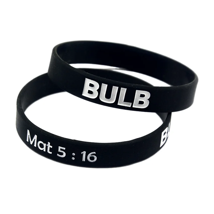 Schwarzes Silikon-Armband mit Geprägten Kundenspezifischen Slogans für Firmen-Team-Events – Detail 7