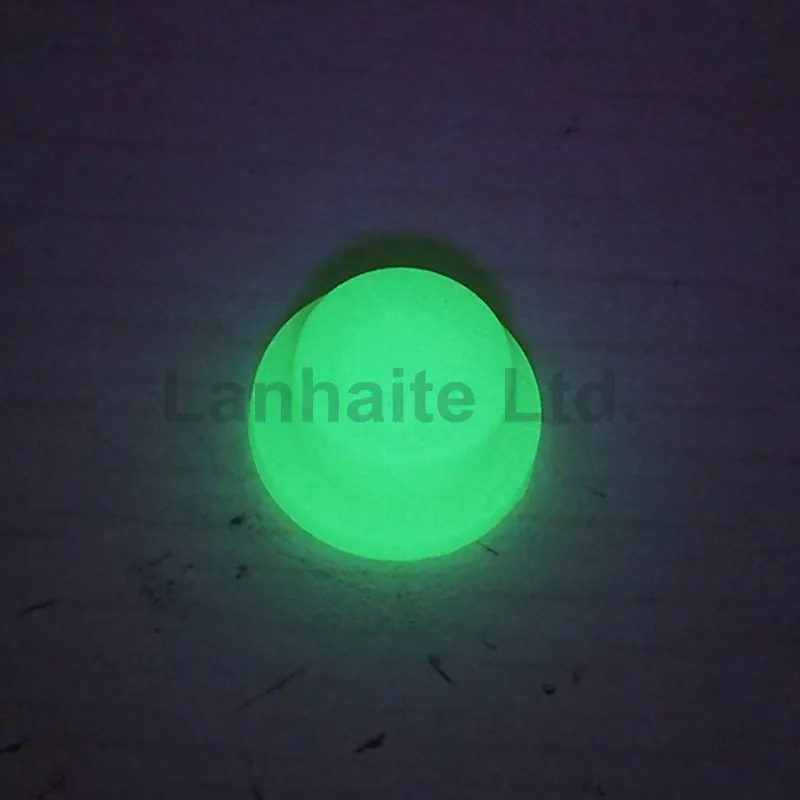 10mm(D) x 8mm(H) Glow-in-the-dark Silicone Tailcaps - Transparent (10 pcs)