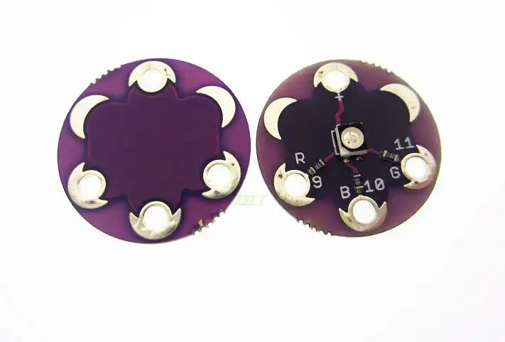 HAILANGNIAO 5pcs/lot LilyPad Tri-Color LED RGB Module  LilyPad LED Module Tri-color Module