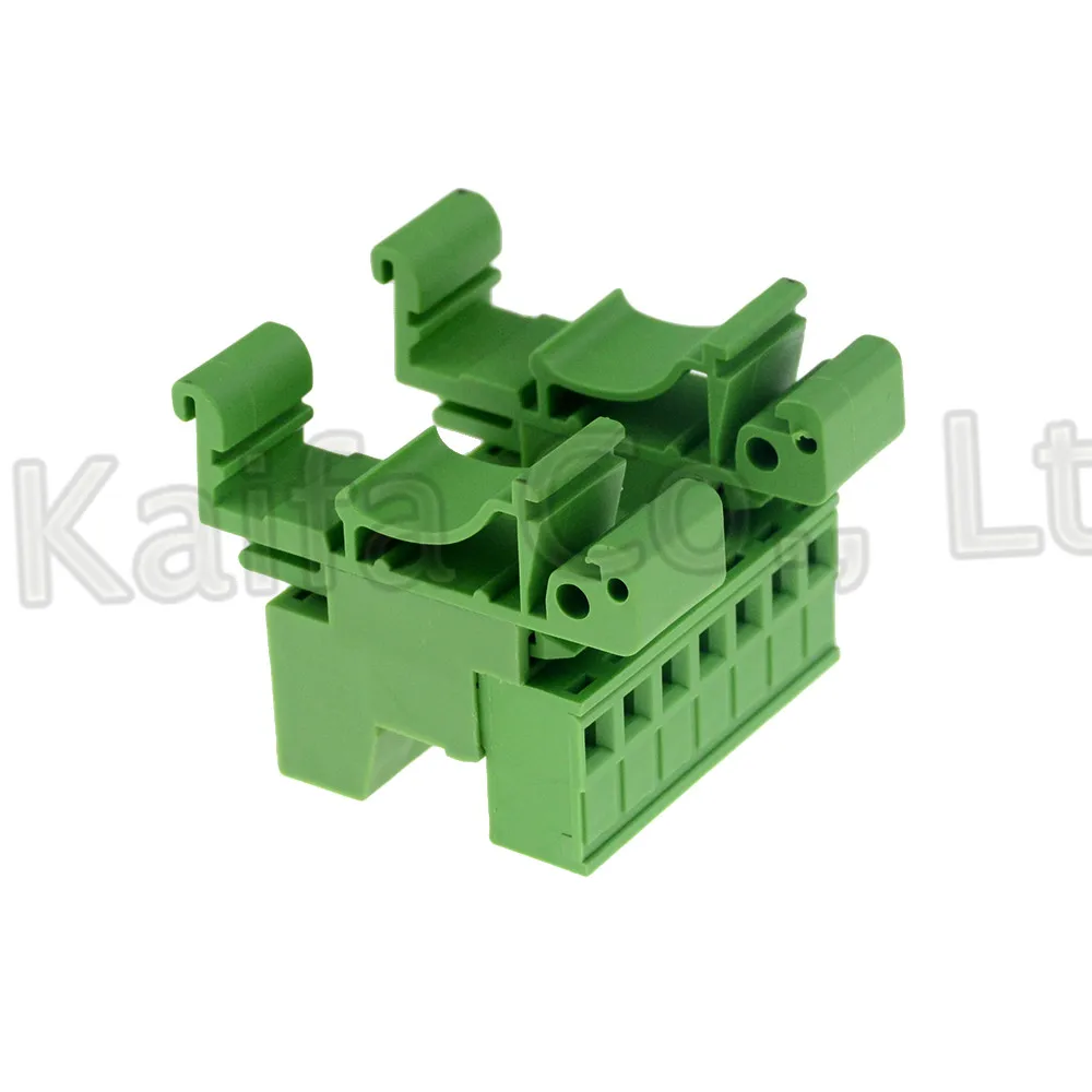 1sets 2-12pin Pitch 5.08mm Screw Plug-in Terminal Blocks connector Din Rail Mounting instead 2EDG-UKR-5.08mm Rail terminal block
