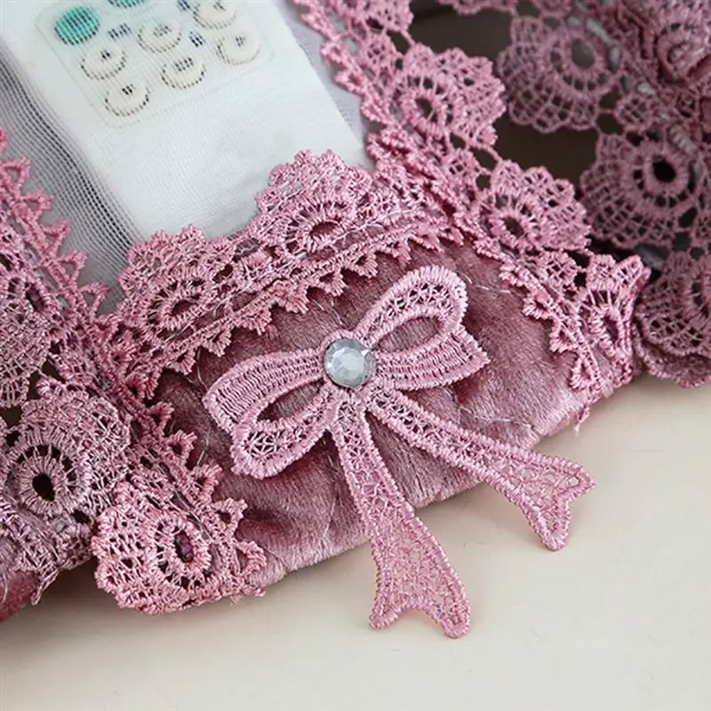 Cover for Remote Control Dust Cover Fabric Lace Bag Container Holder for Air Conditioning Remote Control Protector Cover