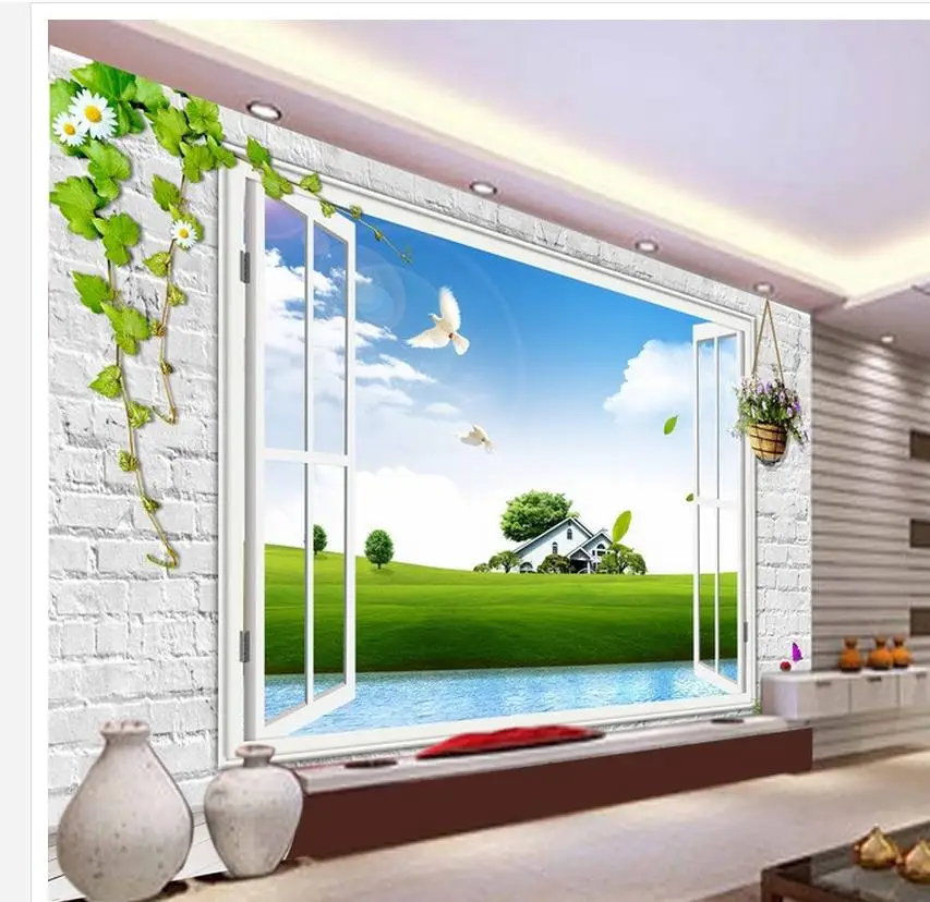 

photo wallpaper for walls 3D stereoscopic window background wall photo wallpaper for walls Home Decoration