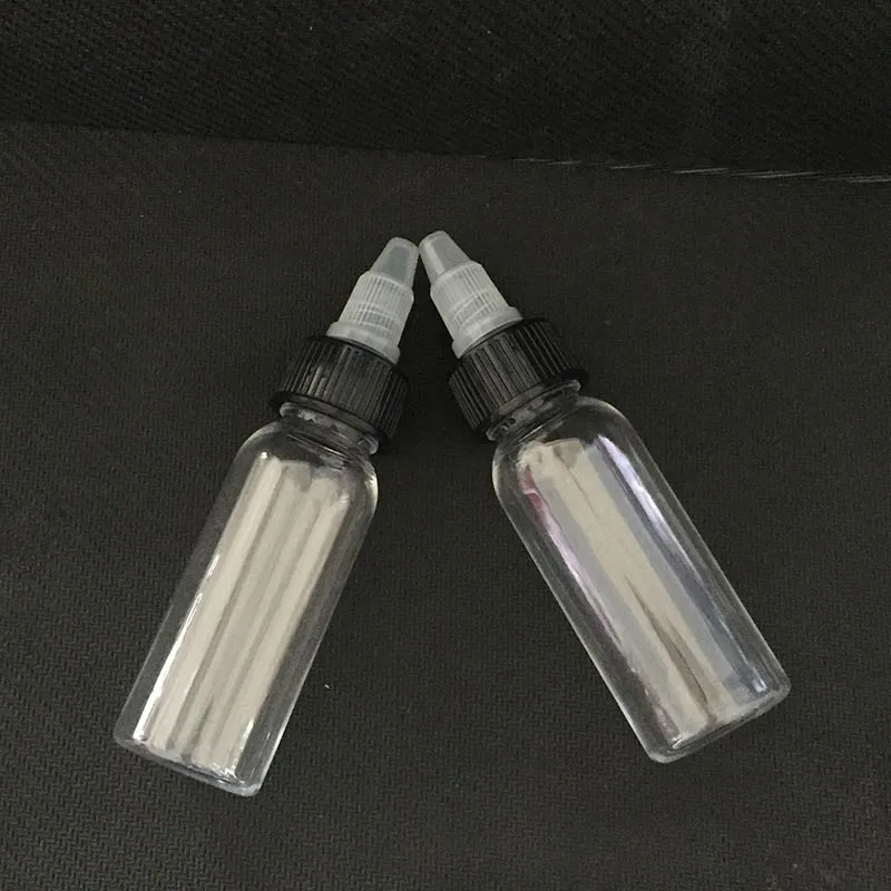 

Twist Off Caps Pen Shape Refillable Bottles PET 60ml Transparent Bottle For E Liquid Juice Oil E-Cig Plastic Dropper Bottles