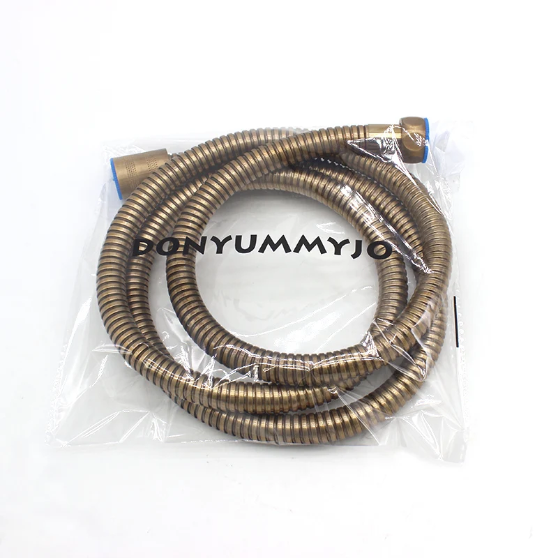 Newly 5 Color Bathroom Shower Hose Plumbing Flexible Antique Brass Chrome For Bathroom Accessories Water Hose Tools G1/2\'