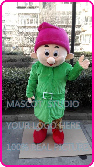 mascot  green dwarf elf mascot costume custom fancy costume anime cosplay kits mascotte cartoon theme