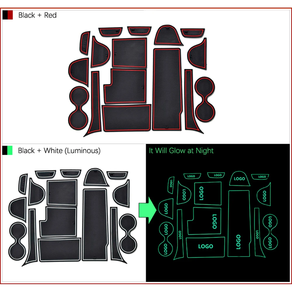 Car Door Groove Mat For Mazda CX-7 2006 2007 2008 2009 2010 2011 2012 CX7 CX 7 Accessories Car Stickers 16Pcs