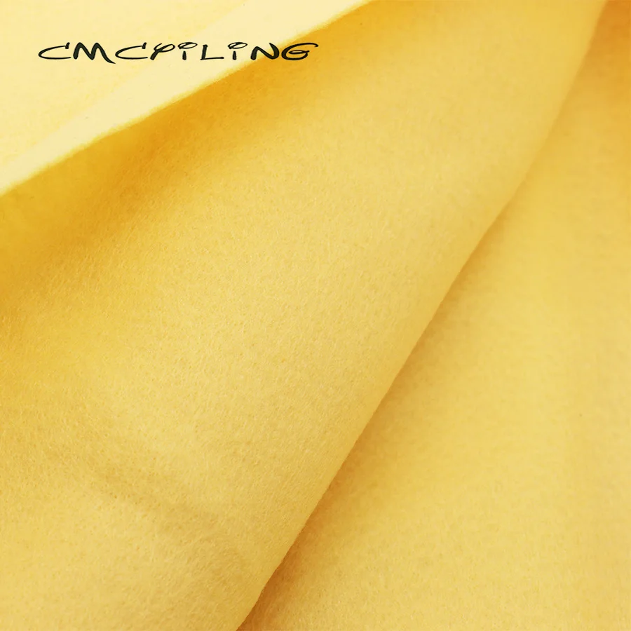 Vivid Colors,Yellow Series High Density Soft Felt,For Needlework DIY Sewing Dolls,Crafts,Non-woven ,Polyester Cloth,45cmx110cm