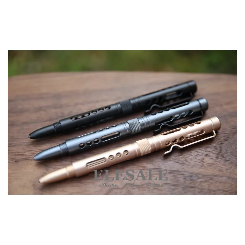 New Portable Self Defense Tactical Pen Glass Breaker Tool 3 Colors With  Steel Head Gift Box For Outdoor Camp EDC Tool