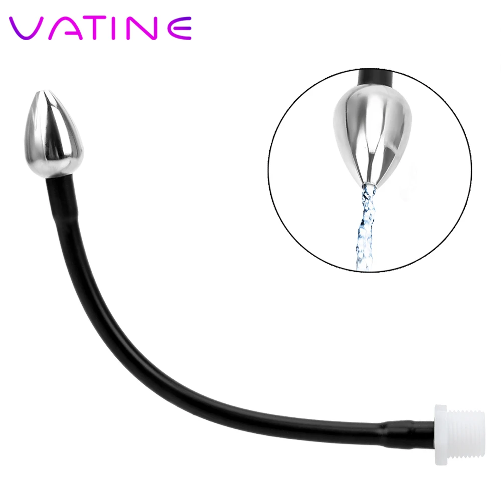 VATINE  Enema Shower Nozzle Anal Syringe Anal Plug for Ass Healthy Anal Cleaner Vaginal Rinse Cleansing