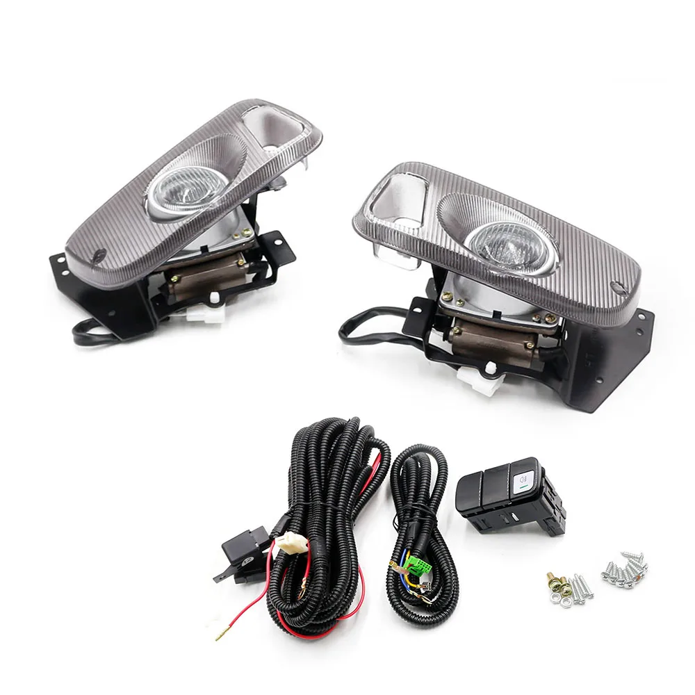 Luzes de neblina, amarelas, transparentes, para honda civic 92-95, 2/3dr, eg, carro, h3, led, farol de neblina 12v, conjunto completo