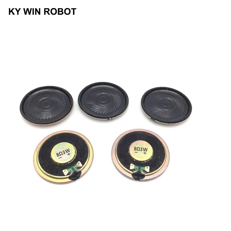 2pcs/lot New Ultra-thin Mini speaker 8 ohms 3 watt 3W 8R speaker Diameter 40MM 4CM thickness 5.5MM - Image 3