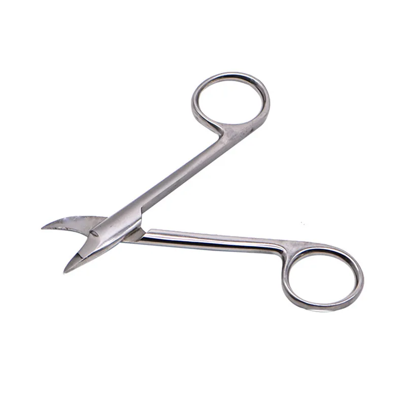 Metal Crown Scissors Stainless Steel Dental Scissors Ligation Filaments cutting Scissors Curved/Straight Head Orthodontic Tools