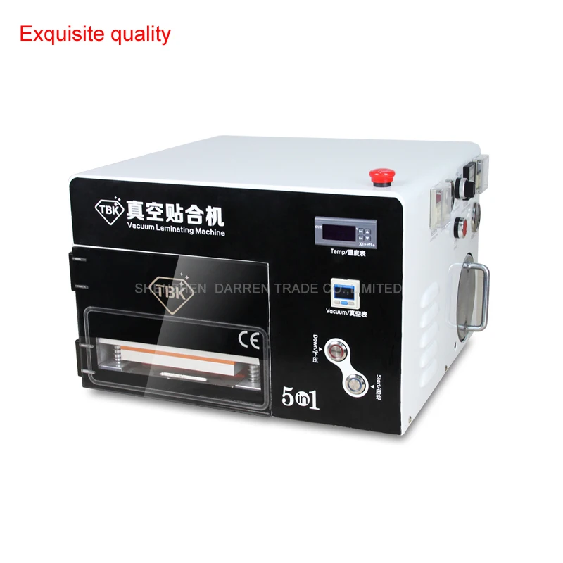 

550W Vacuum Laminator With Built-in Air Compressor & Vacuum Pump & Debubbler TBK 7''LCD Screen OCA Laminating Machine