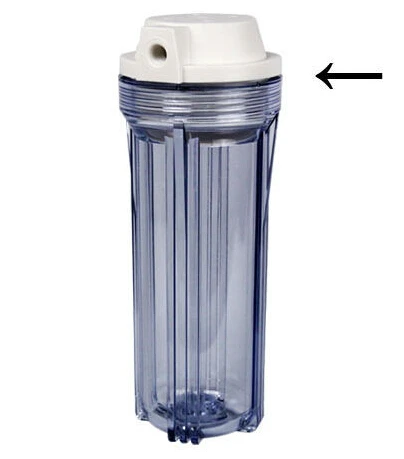 transparent water filter housing clear purifier bottle 18kg max pressure