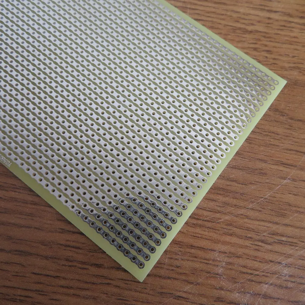 Placa de circuito de fibra de vidrio FR4 de un solo lado, 1 piezas, 8x12cm, Veroboard, placa de pruebas, prototipos, papel de impresión, pcb