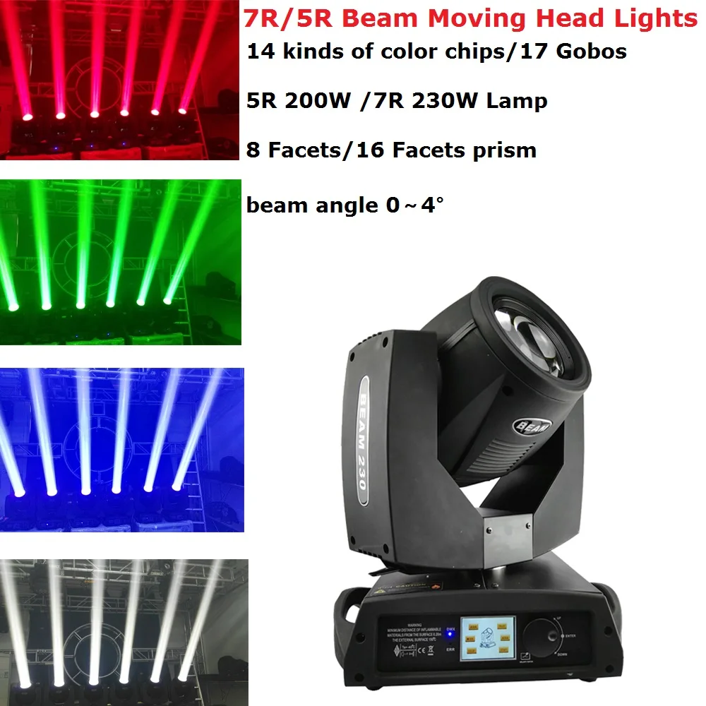 

Beam 230W 7R / 200W 5R Moving Head Lights Beam 230W Beam 7R Disco Lights For DJ Club Nightclub Party Stage Light Wedding Lights