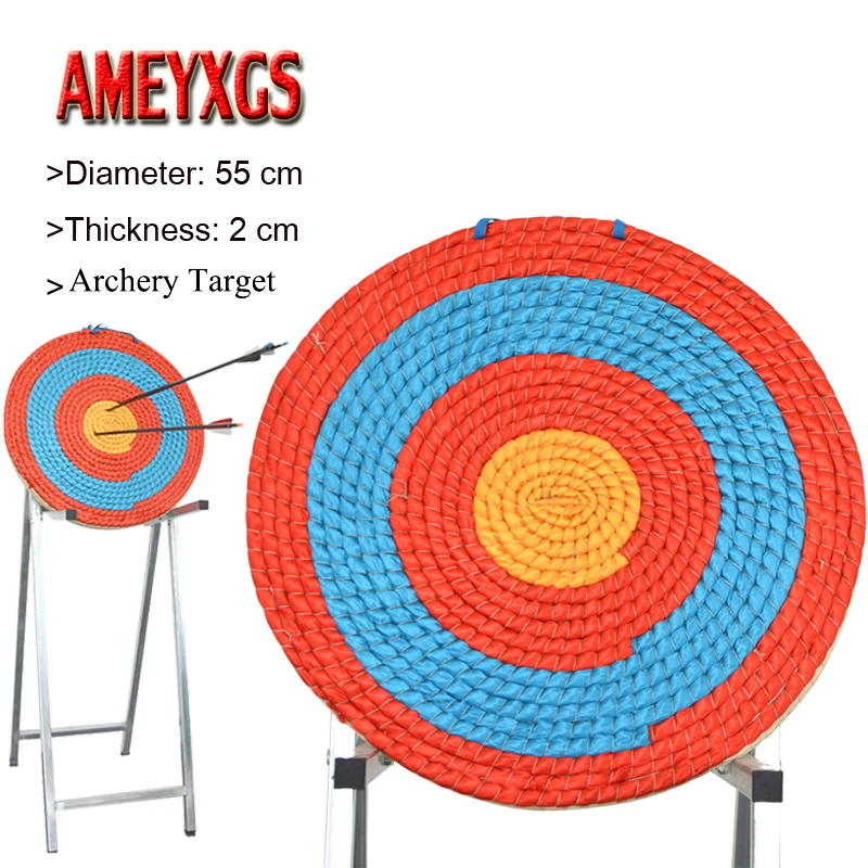 

1pc Archery Grass Target Arrow Target Diameter 55cm Straw Bow And Arrow Shooting Targets Board For Outdoor Sports Accessories