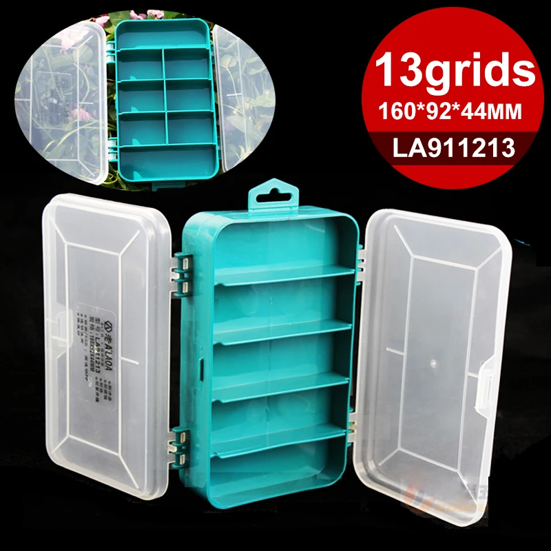 LAOA Transparent 6/8/10/13 Grid Storage Box Plastic Boxes For Trifles Parts Tools Jewelry Display Box Screw Case Beads Container