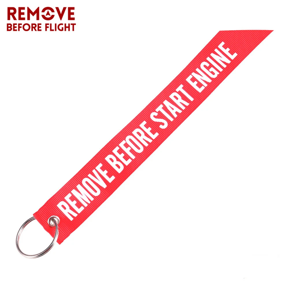 Motorcycle Streamer Keychain for PLugs Car Key Chain Remove Before Start Engine Remove Before Flight Chaveiro Key Ring 3pcs