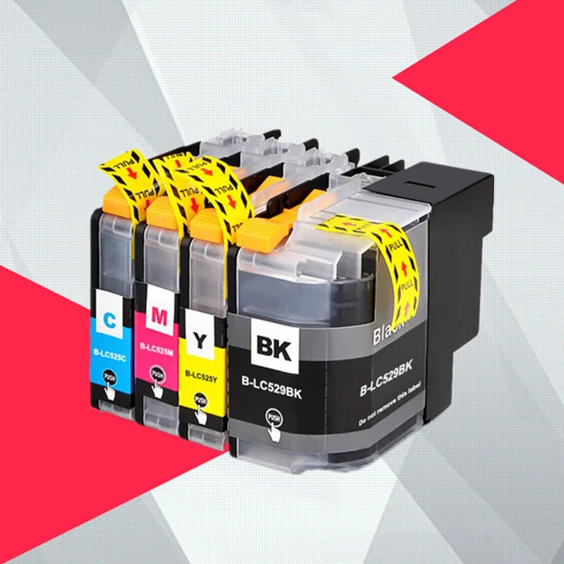 Compatible For Brother LC529 LC525 Ink Cartridge 529XL 525XL For Brother DCP-J100 DCP-J105 MFC-J200 Printer