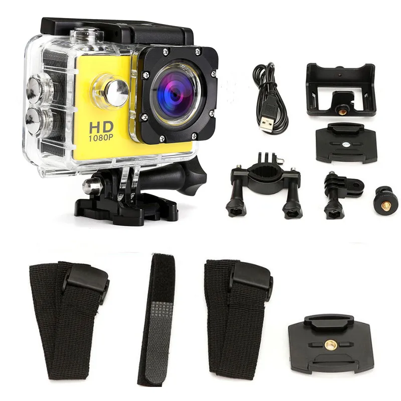 Action Camera Diving 30M Waterproof 1080P Full HD Underwater Helmet Sport Camera Sport DV12MP Photo Pixel