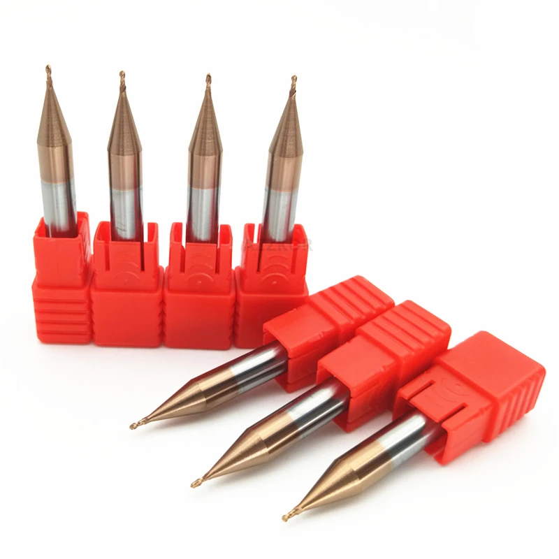 Key เครื่องจมูก End Mills เคลือบเครื่องกัดทังสเตนสตีล 6 จับการทำงานพิเศษ Endmill50L/75L /100L