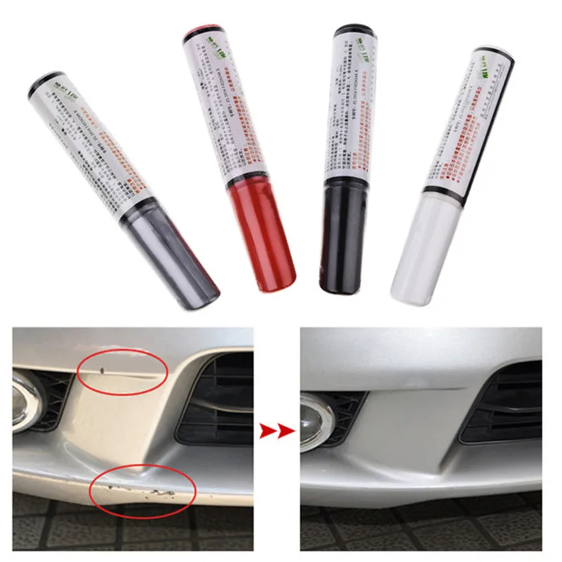 ToHuu Car Paint Scratch Repair Pen Waterproof Paint Pen Marker Pen Brush Paint Car Tyre Tread Care 4 colors Auto car-styling