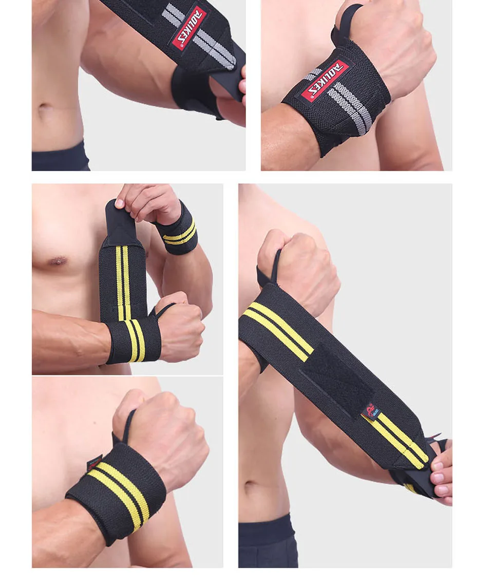 AOLIKES 1 Paar Handgelenkbandagen für Gewichtheben, Fitnessstudio, Handgelenkschlaufen für Gewichtheben, Handgelenkstütze für Powerlifting, Krafttraining – Detail 25