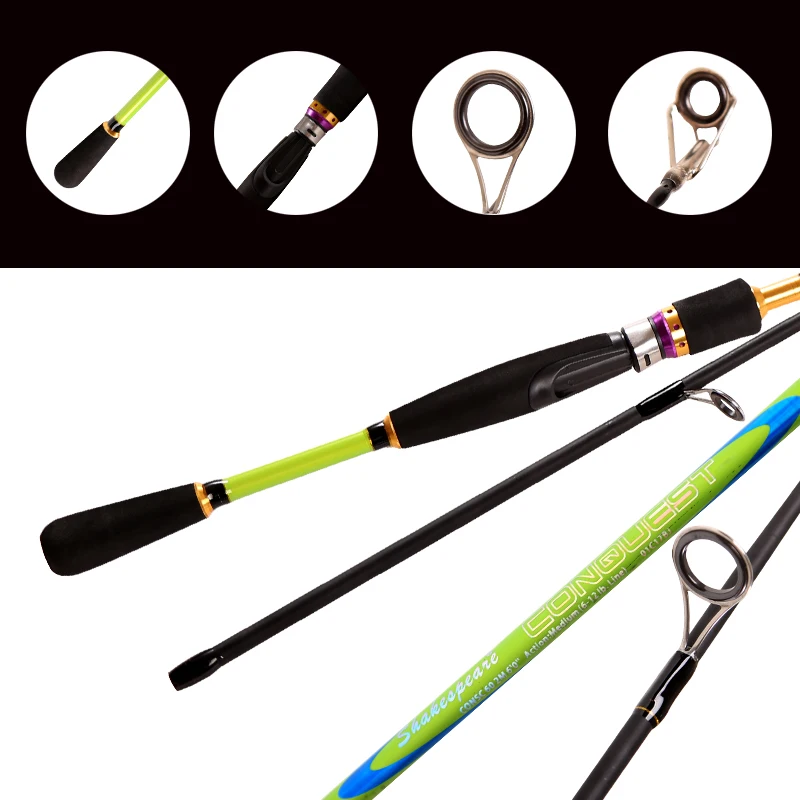 YIYI caña spinning 2 secciones 1,8m ML para trucha y lubina - imagen 3