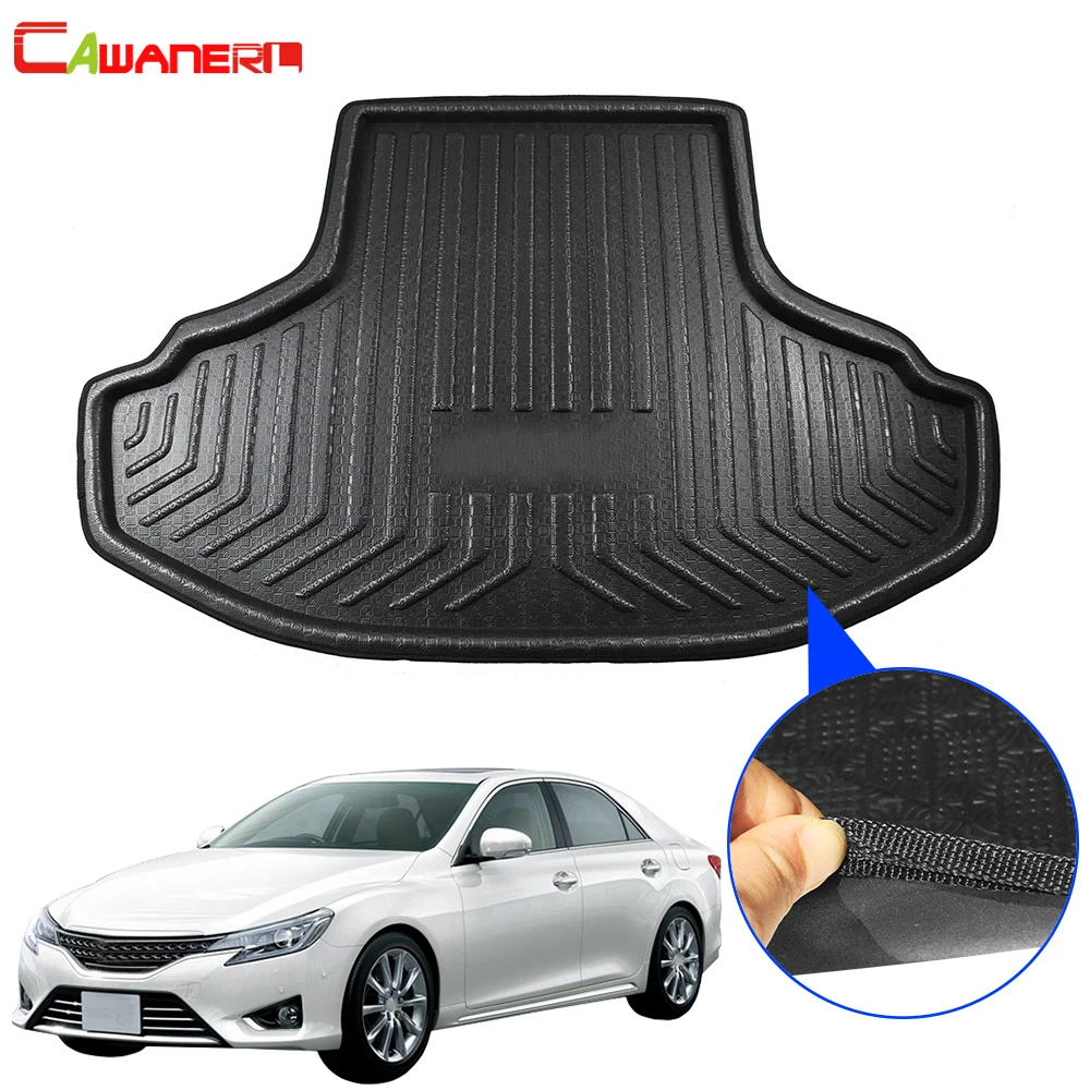 

Cawanerl Car Styling Trunk Mat Boot Tray Liner Rear Cargo Mud Carpet Floor Luggage Kick Pad For Toyota Mark X Reiz 2010-2017